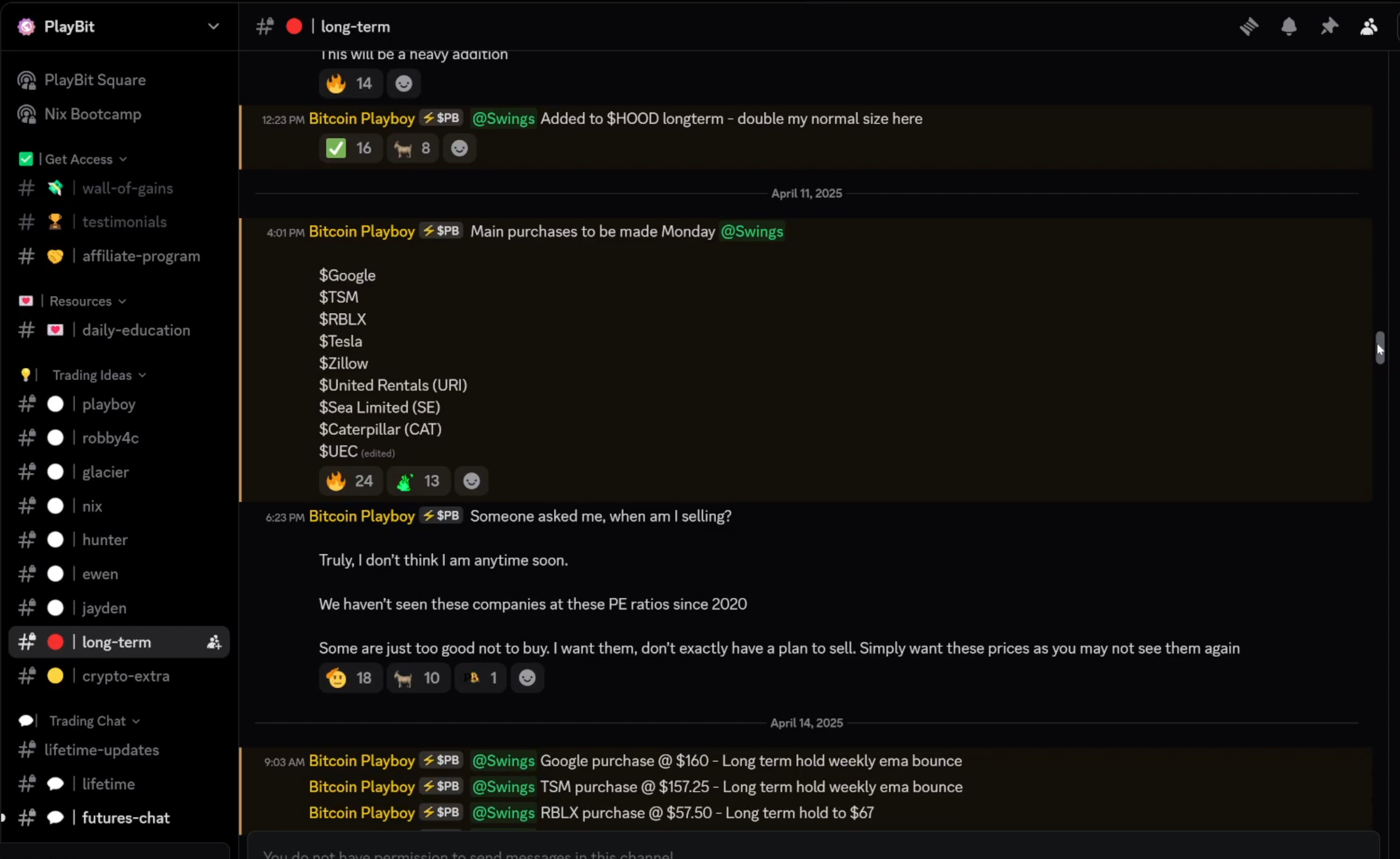 Long Term Signal Example